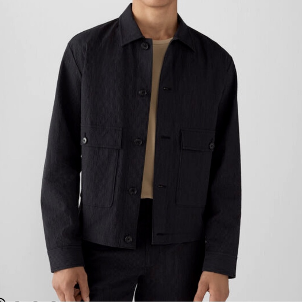 Club Monaco Seersucker Short Jacket